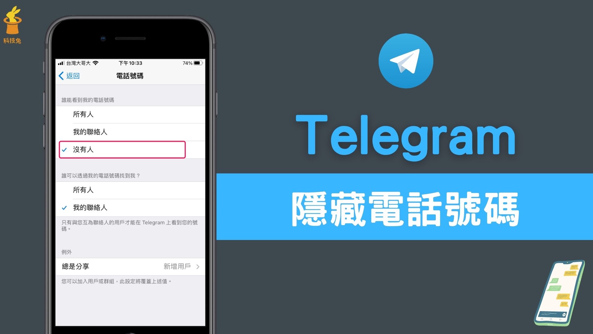 隐藏Telegram手机号有何技巧?